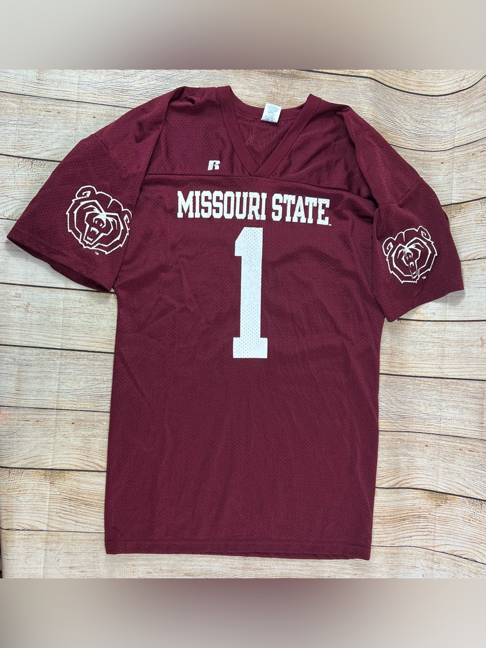 Missouri State Bears Russell Athletic Football Jersey #1 Size Large